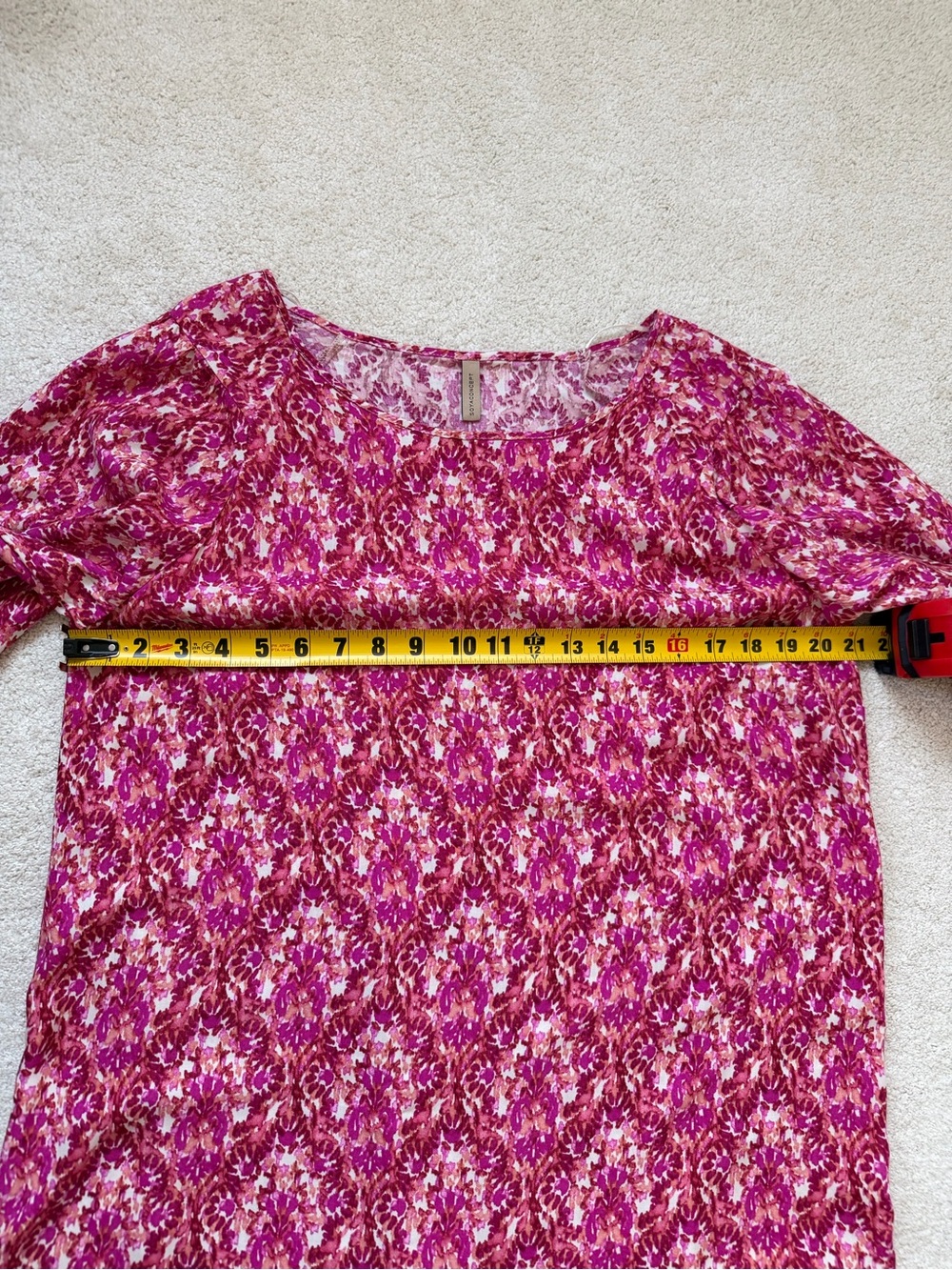 SoyaConcept Women's Pink Combi Patterned Scoop-Neck Dress Size M - Picture 6 of 11